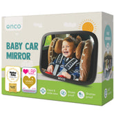 Onco front view of mirror showing full clear surface and safe design