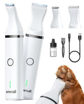 oneisall compact trimmer front view showing design and easy grip benefit