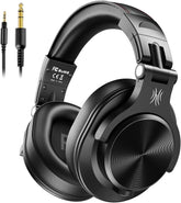 OneOdio A71 front view showing black finish and professional look for accurate monitoring