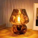 ONEWISH mushroom lamp front view showing vintage shape and balance