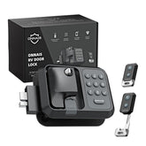 ONNAIS front exterior lock showing weatherproof metal construction and secure fit