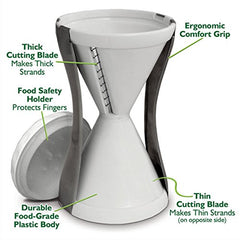 Ontel Veggetti spiked holder detail that secures vegetables and reduces waste