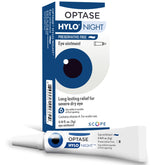 Optase HYLO Night front packaging showing product and benefits