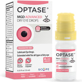 Optase bottle front view showing product and compact packaging benefit