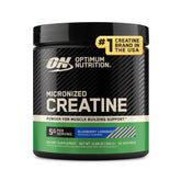 Optimum Nutrition front packaging showing Blueberry Lemonade flavor and clarity