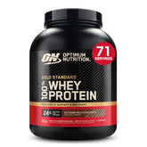 Optimum Nutrition front packaging showing 5 lb tub and benefits