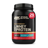 Optimum Nutrition tub front view showing Fruity Cereal flavor and clear branding benefit easy identification
