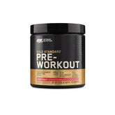 Optimum Nutrition front packaging showing product and servings benefit