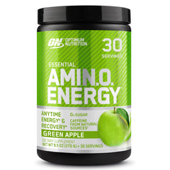 Optimum Nutrition front label showing product name and green apple flavor for quick identification