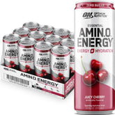 Optimum Nutrition Juicy Cherry front can shows bright label and zero sugar benefits