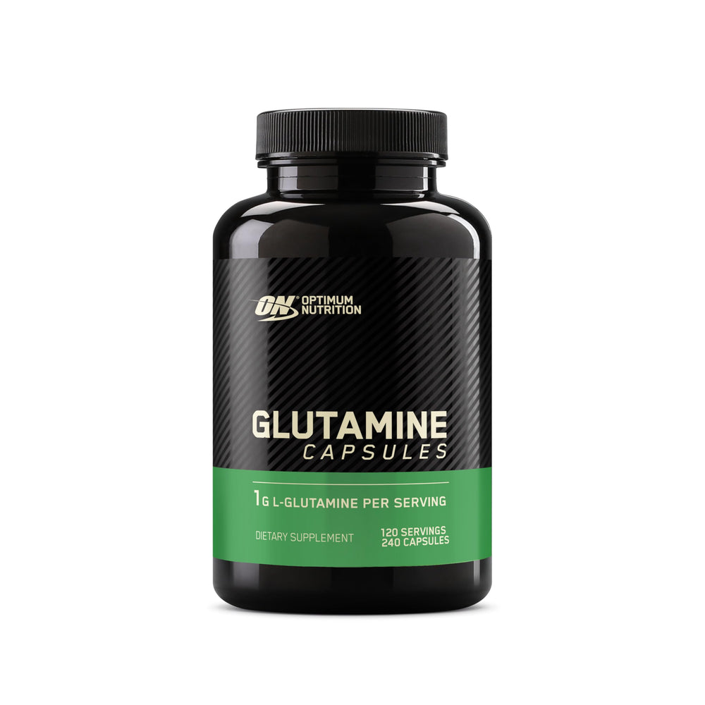 Optimum Nutrition front packaging showing bottle and benefits