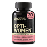 Optimum Nutrition Opti-Women front packaging showing 120-count bottle, clear benefit: convenient daily supply