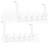 Optish front view showing full 12-hook hanger and clean white finish for versatile storage