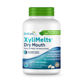Oracoat XyliMelts front pack showing count and mild-mint benefit