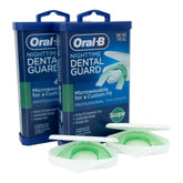 Oral-B front packaging showing two mint-flavored night guards and contents benefits