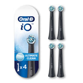 Oral-B front packaging of four Ultimate Clean heads showing value