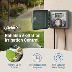 Orbit locking keyed cabinet closed demonstrating outdoor security