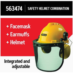 Detail of Oregon helmet vents and six-point harness for improved airflow and fit
