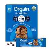 Orgain front packaging showing Chocolate Chip Cookie Dough and organic badge for trust