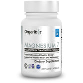 Organixx front packaging showing Magnesium 7 Complex and benefits
