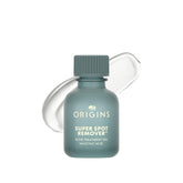 Origins Super Spot Treatment front packaging showing compact tube and claim