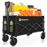 Originsure front view showing folded wagon ready to carry heavy loads
