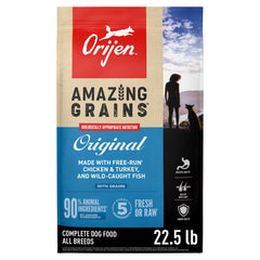 ORIJEN front packaging showing product and weight for confident purchase