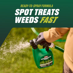 Ortho sprayer in use on lawn demonstrating even application across turf