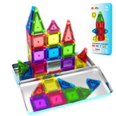 ORZbb mini magnetic tiles open metal box showing organized set and travel-ready benefit
