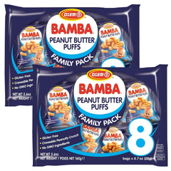 Osem Bamba family pack front view showing sixteen small bags and branding benefit convenience