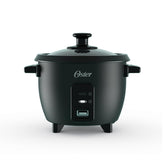 Oster front view showing compact cooker and controls for easy countertop use