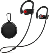 Otium U18 front view showing earbuds and neckband for comfortable workouts