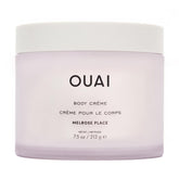 OUAI jar front view showing branding and elegant packaging benefit hydration