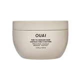 OUAI front packaging jar showing label and recyclable badge for shelf appeal