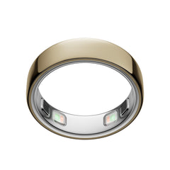 OURA ring 5 gold front view showing sleek profile and everyday style benefit
