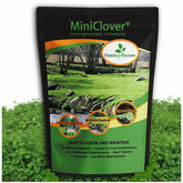 Outsidepride front packaging of 1 lb mini clover seed showing product and benefit