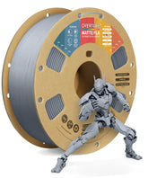 OVERTURE matte light gray spool front view showing consistent winding benefit