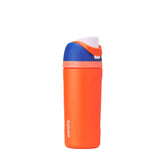 Owala FreeSip kids bottle front view showing Blue Citrus color and spillproof design