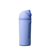 Owala FreeSip kids bottle front view showing Out of the Blue color and portable design