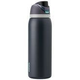 Owala FreeSip front view in Foggy Tide showing large capacity and sleek finish