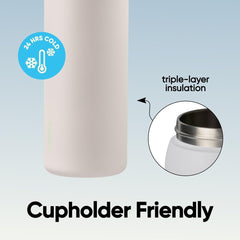 Owala FreeSip insulation cutaway showing double-wall stainless steel keeping drinks cold