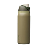 Owala FreeSip front view showing Off Road color and durable finish benefit