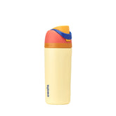 Owala FreeSip Misty Horizon front view showing colorful bottle, durable design