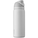 Owala FreeSip front view showing shy marshmallow color and durable finish