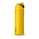 Owala Hufflepuff front view showing house colors and logo, stylish hydration