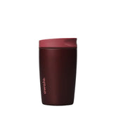 Owala SmoothSip Slider front view showing Black Cherry finish and compact shape for style
