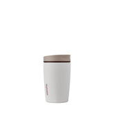 Owala Vanilla Bean front view showing leakproof lid and compact shape for easy carrying