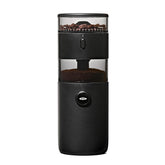 OXO Brew front view showing compact profile and control dial for precise grinding