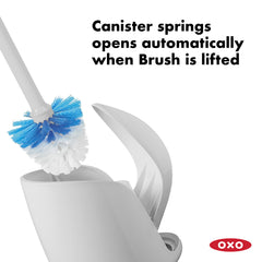 OXO canister open action demonstrating automatic lid and quick access
