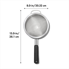 OXO Good Grips close-up of fine mesh demonstrating precise straining for clearer stocks